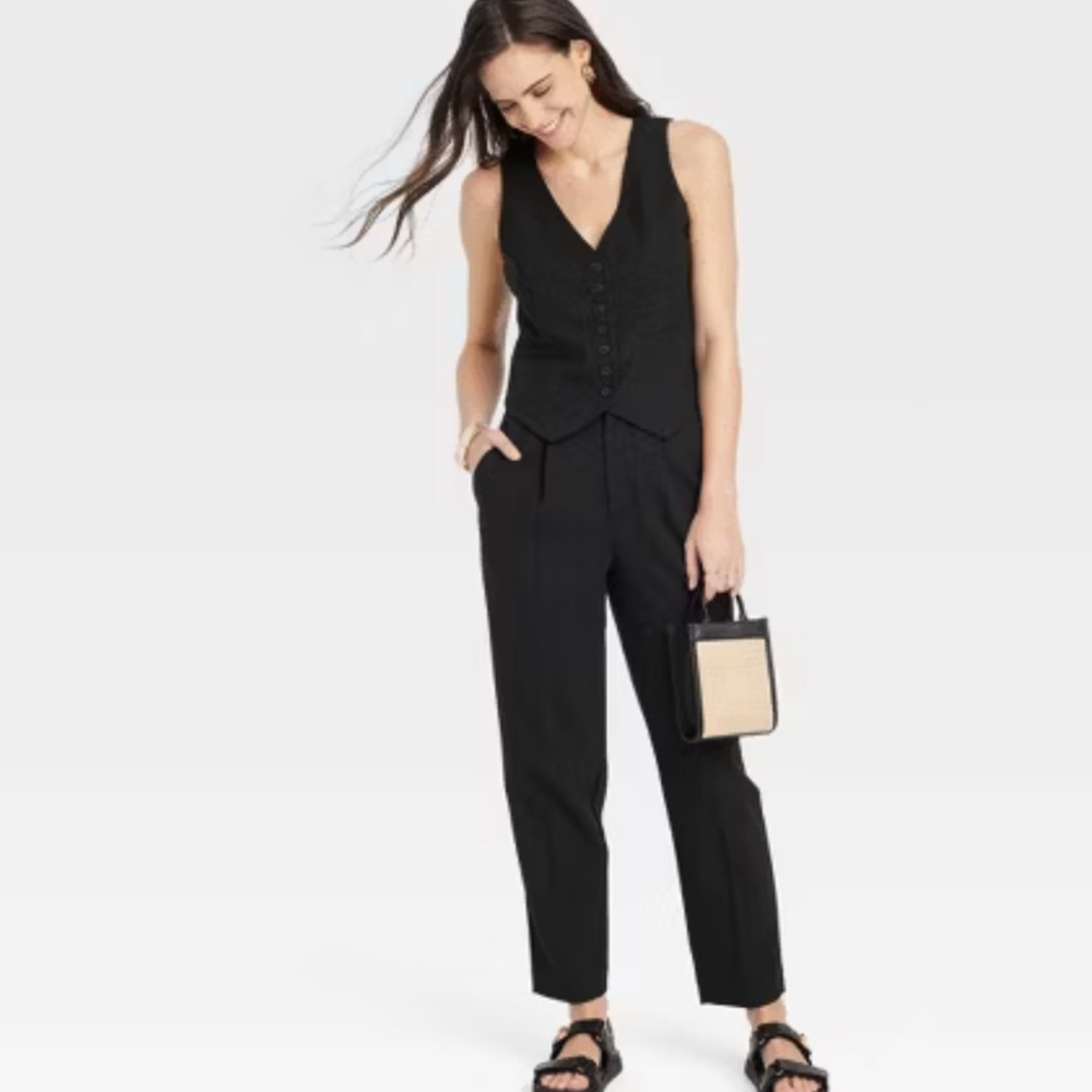 Women's Black High-Rise Tailored Trousers - A
New Day - 4 - Picture 3 of 10